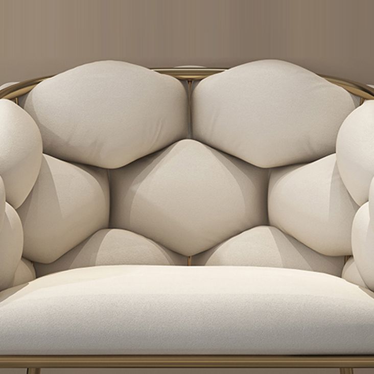 Upholstered Dining Chairs Nordic Style Solid Back Armless Chairs