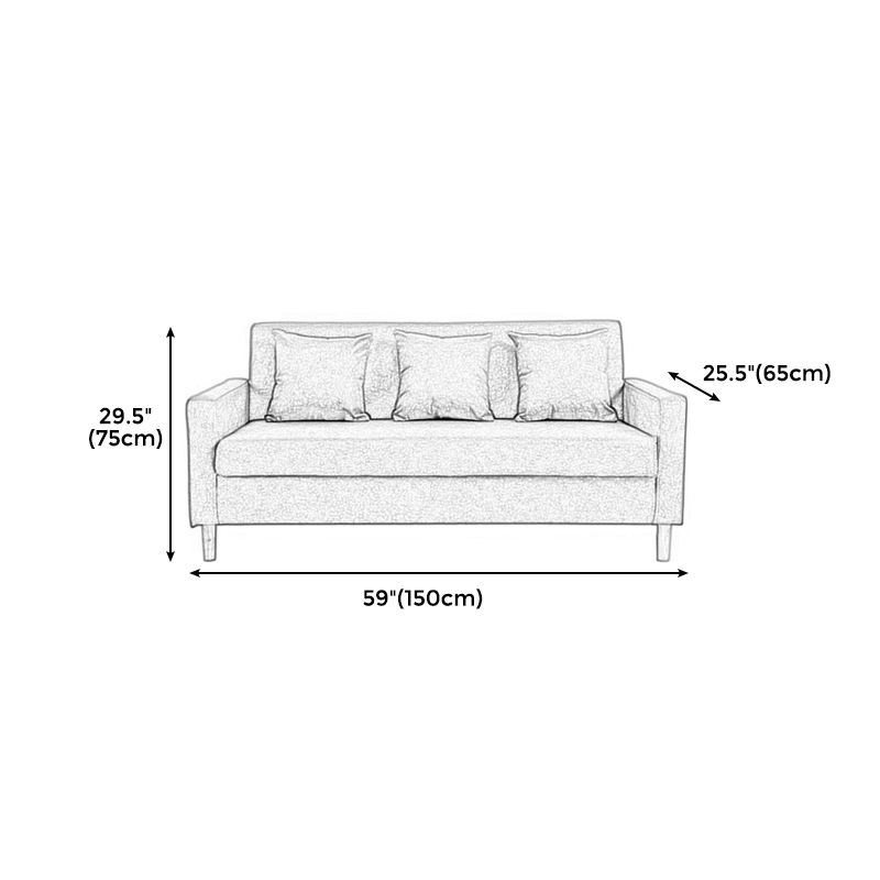 28,35 "H Leinenquadratarm modernes Sofa mit enges, rutschloser Sofa