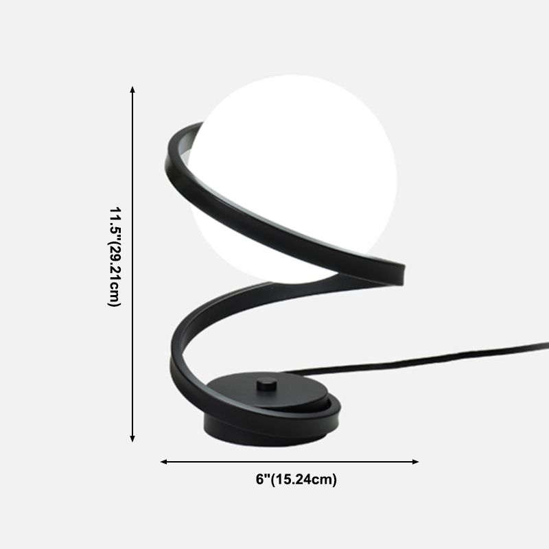Lampade da tavolo moderne per camera da letto con paralume in vetro per soggiorno camera da letto