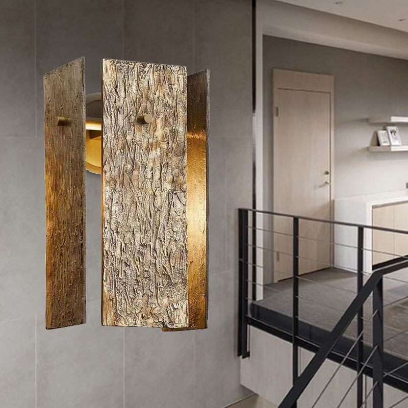 Lampe murale rectangle traditionnelle métal 1