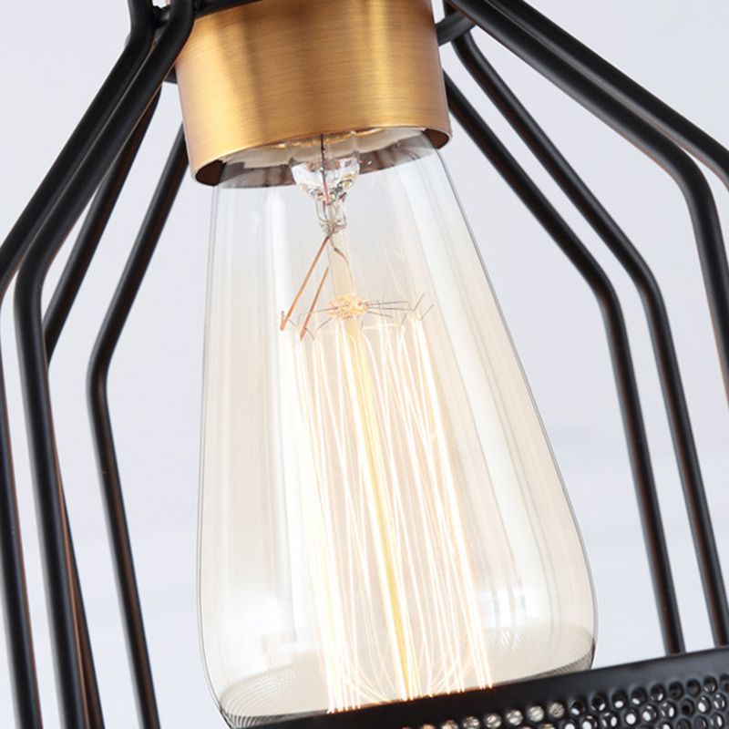 Modern Single Black Flush Mount Lighting Metal Ceiling Light for Bedroom