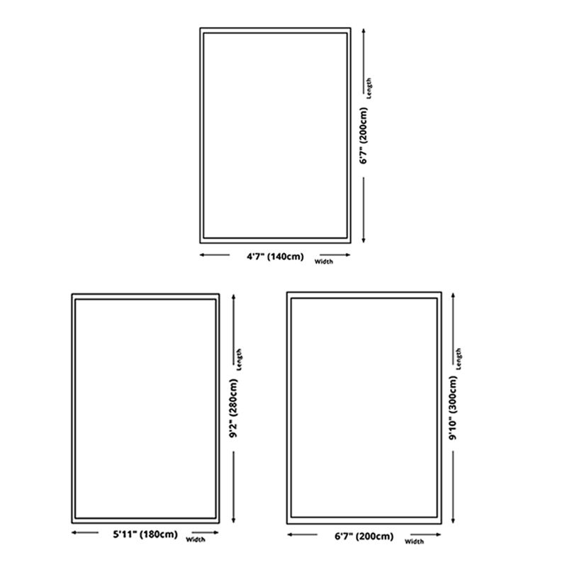 Multicolored Traditional Rug Gorgeous Flower Print Carpet Non-Slip Backing Carpet for Living Room