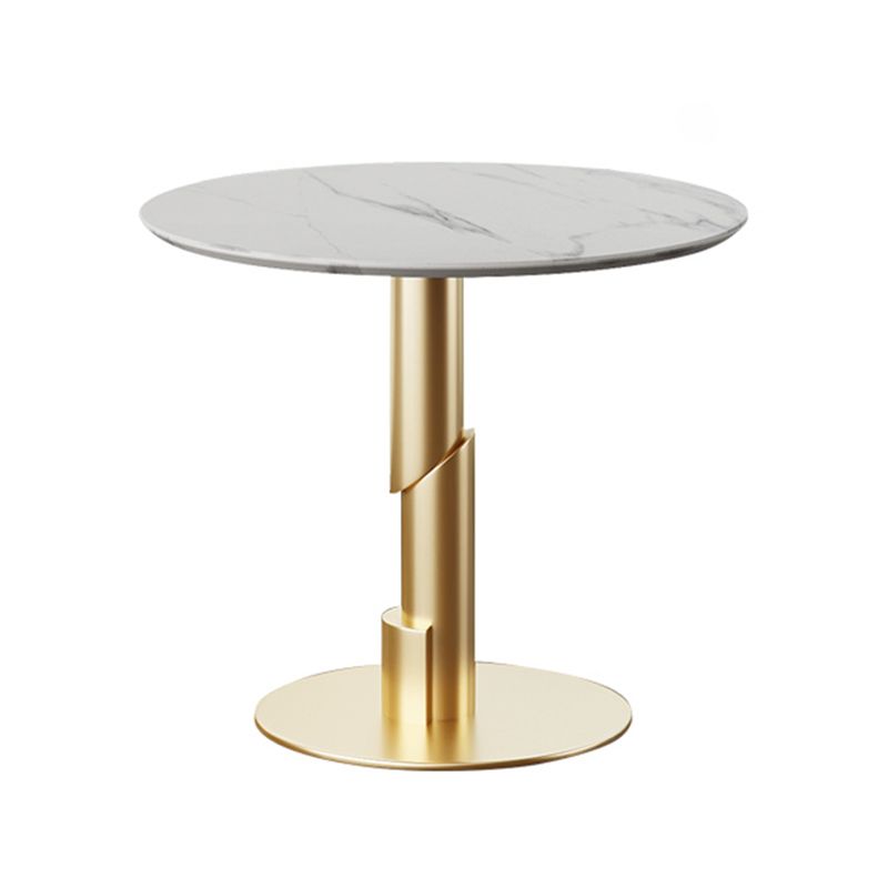 Glam 1/3/4/5 Pieces Dining Set White Sintered Stone Dining Table