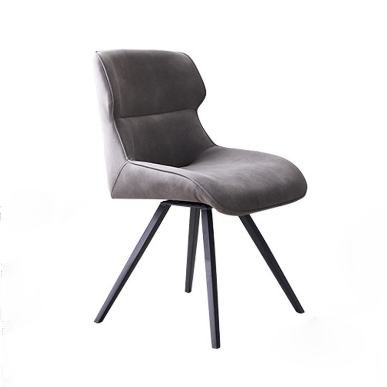 Sillas de comedor de cuero con brazo de estilo moderno, silla con respaldo para cocina