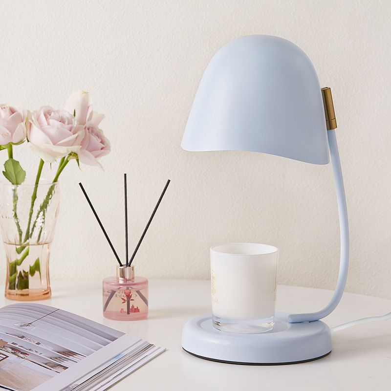 Noordse metalen tafellamp kleurrijke eierschaal vorm bureaulamp zonder kaarsen voor slaapkamer