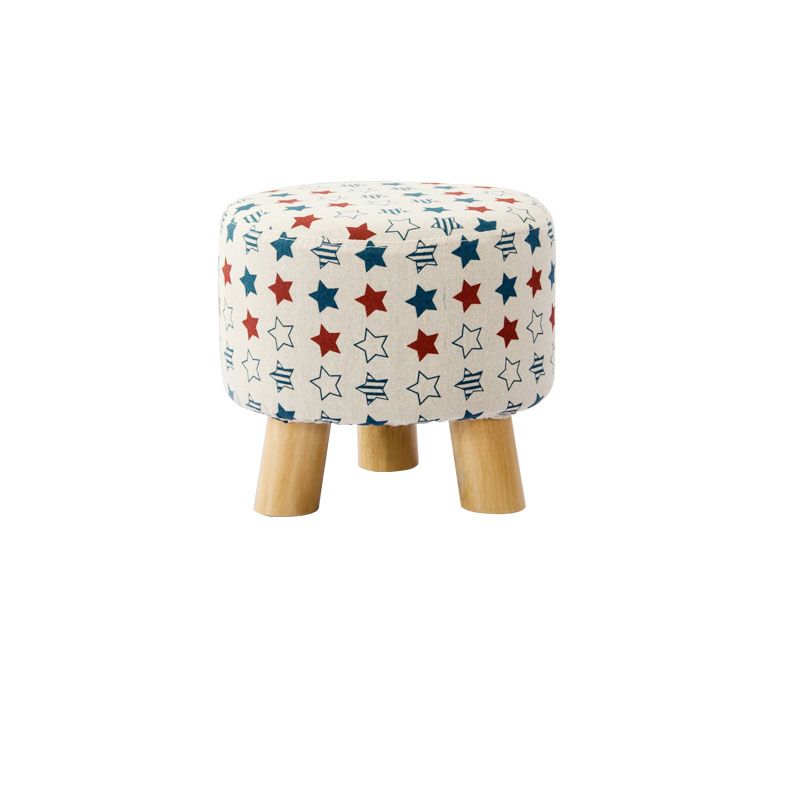 Cotton Standard Stool Modern Style Simple Household Round Stool