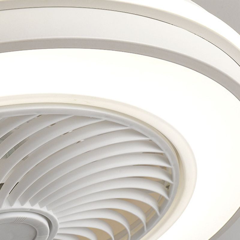 Abgerundete Deckenventilator Lampe Schlafzimmer Metall Nordic Style LED Semi-Flush Mount Light