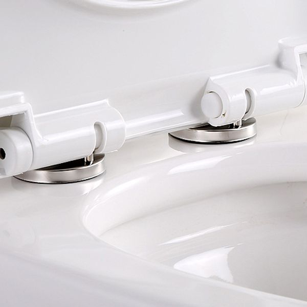 Contemporary Elongated Toilet Bowl Gravity Flush Toilet with Seat for Bathroom