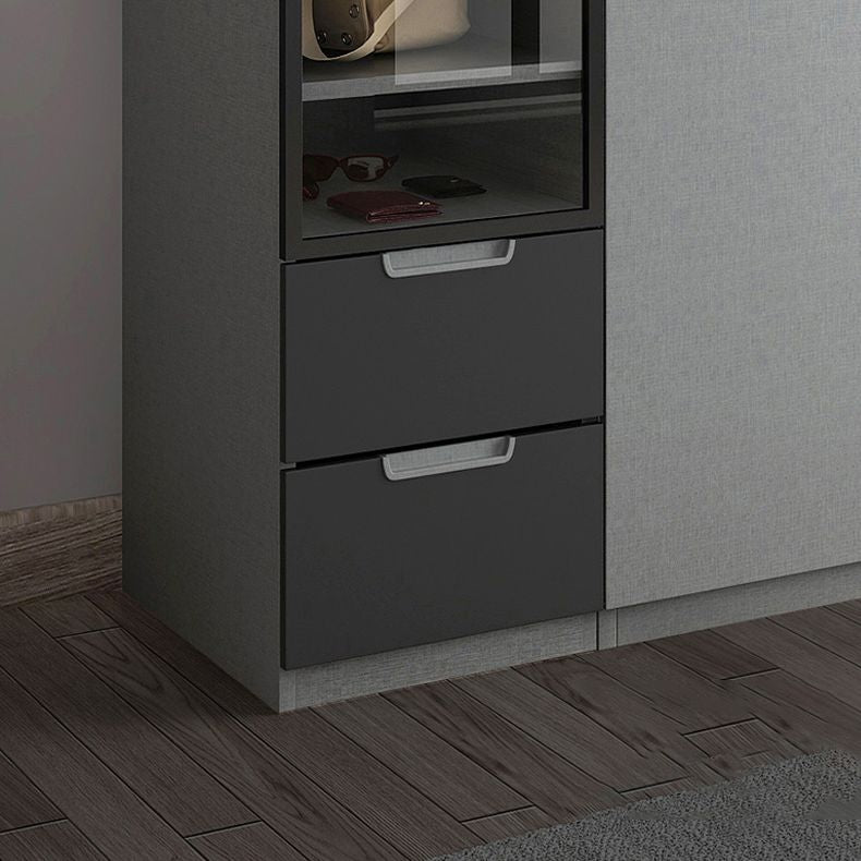 Contemporary Style Wardrobe Armoire Wood Armoire with Door for Bedroom