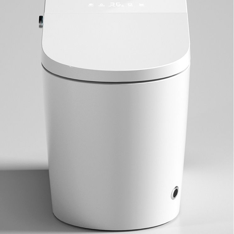 Contemporary Ceramic Elongated Heated Seat Floor Standing Bidet