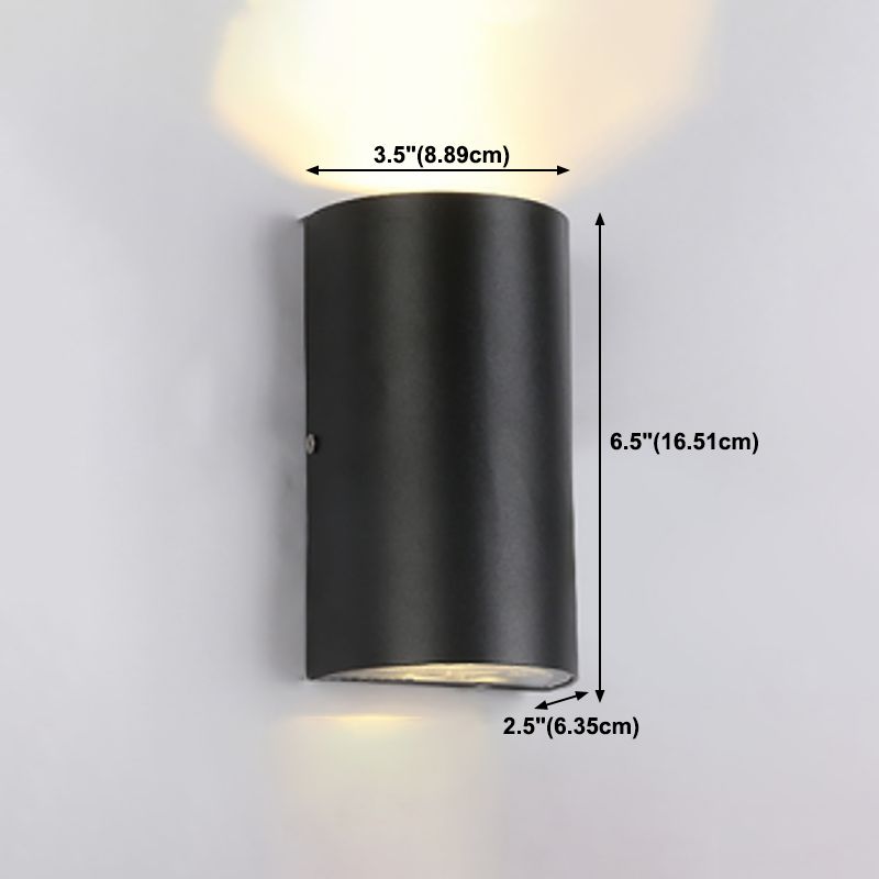 Multi Lights Geometric Wall Lights Modern Style Metal Wall Washer Sconce