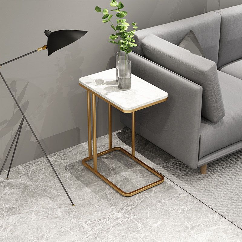 Medieval Modern Style Rectangular Metal Table Frame Side Table