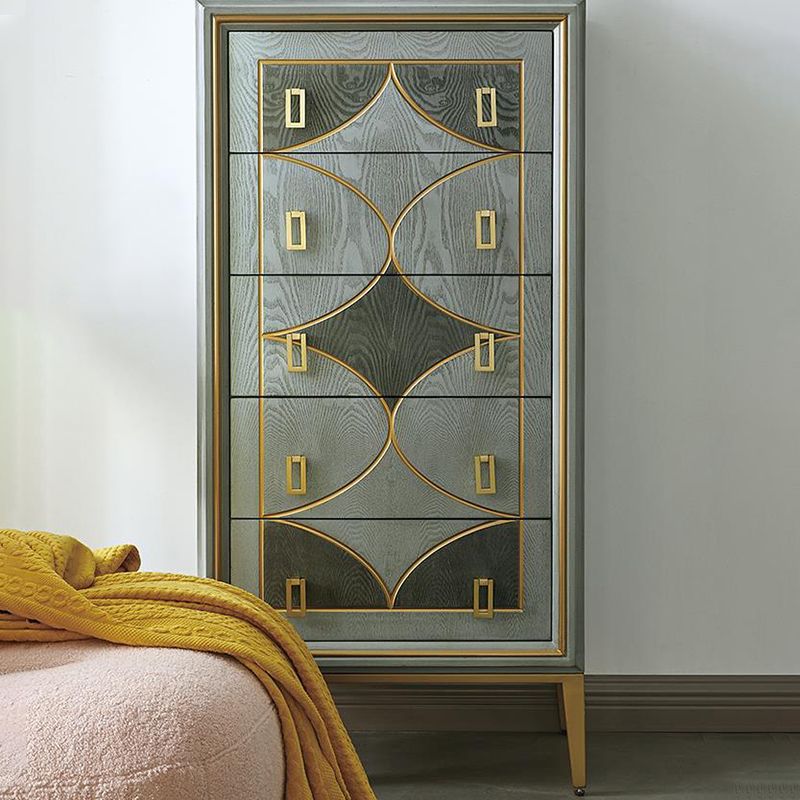 Classic Glam Lingerie Chest Wood Storage Chest with Drawers for Bedroom