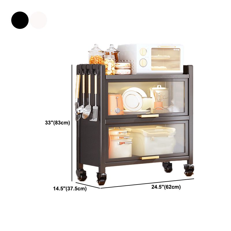 Metal Bookcase, 14.5" W, Geometric Multi Tiers Bookcase Shelves