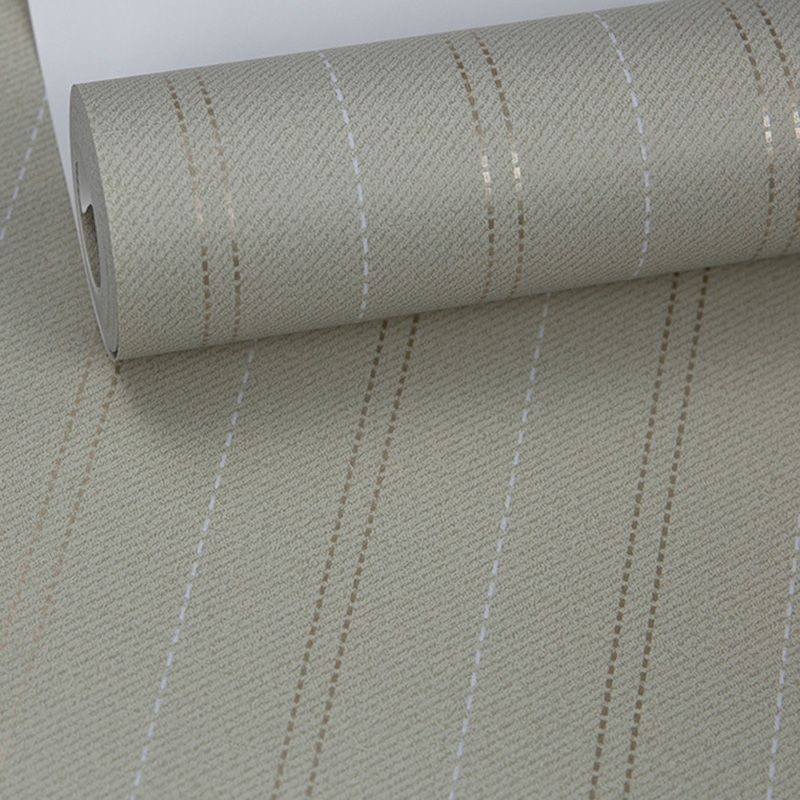 Latitudinal Stripes Wallpaper for Living Room Decor Contemporary Wall Covering, 20.5"W x 33'L