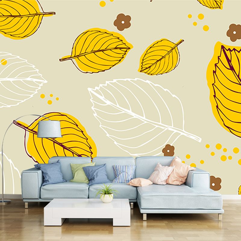 Bedroom Wall Mural Tropical plants Decorative Eco-friendly Wall Covering