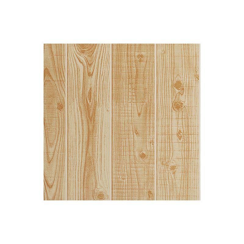 Wood Wallpaper Roll Rustic 3D Construction Wall Art in Light Color, 33' L x 20.5" W