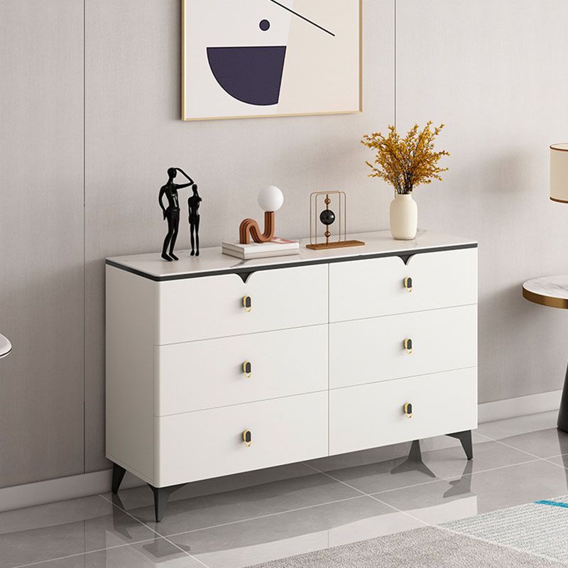Stone Contemporary Storage Chest Bedroom Chest with Black Legs