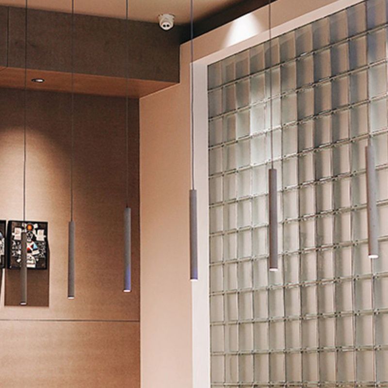 Modern Hanging Light Cement Shade Pendent Lighting Fixture for Sitting Room