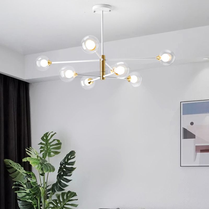 Luminaires de pendentif métallique de forme sphérique