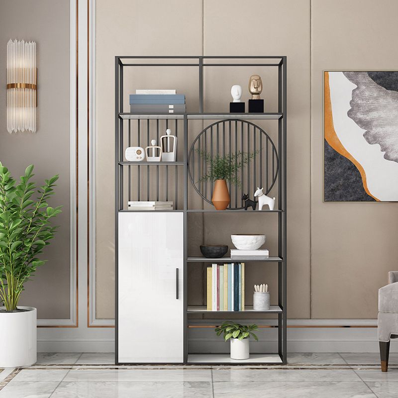 Glam Antique Finish Shelf Bookcase Etagere Bookshelf with Shelves