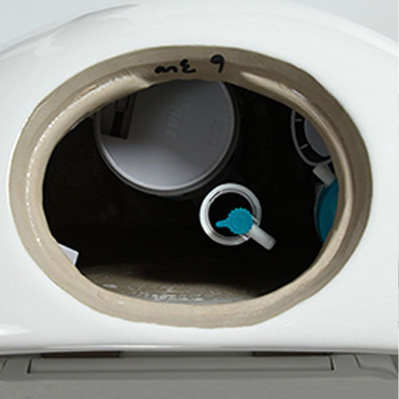 Siphon Jet Round Toilet Mini Indoor Flush Toilet for Washroom