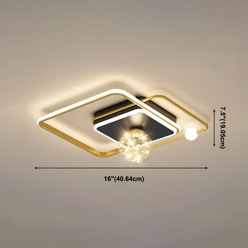 Gouden LED-plafondverlichtingsarmaturen Moderne inbouwplafondarmatuur voor woonkamer