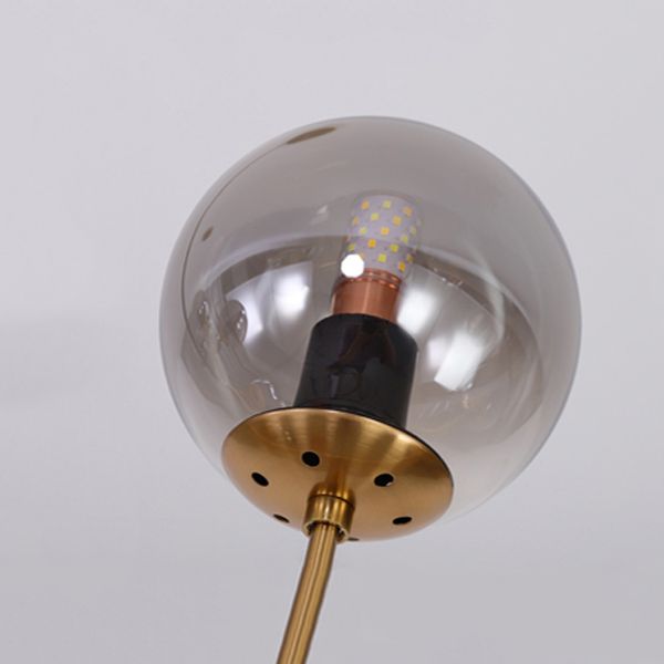 Modern Creative Style Pendant Lamp 6-Light Round Glass Island Light Fixture