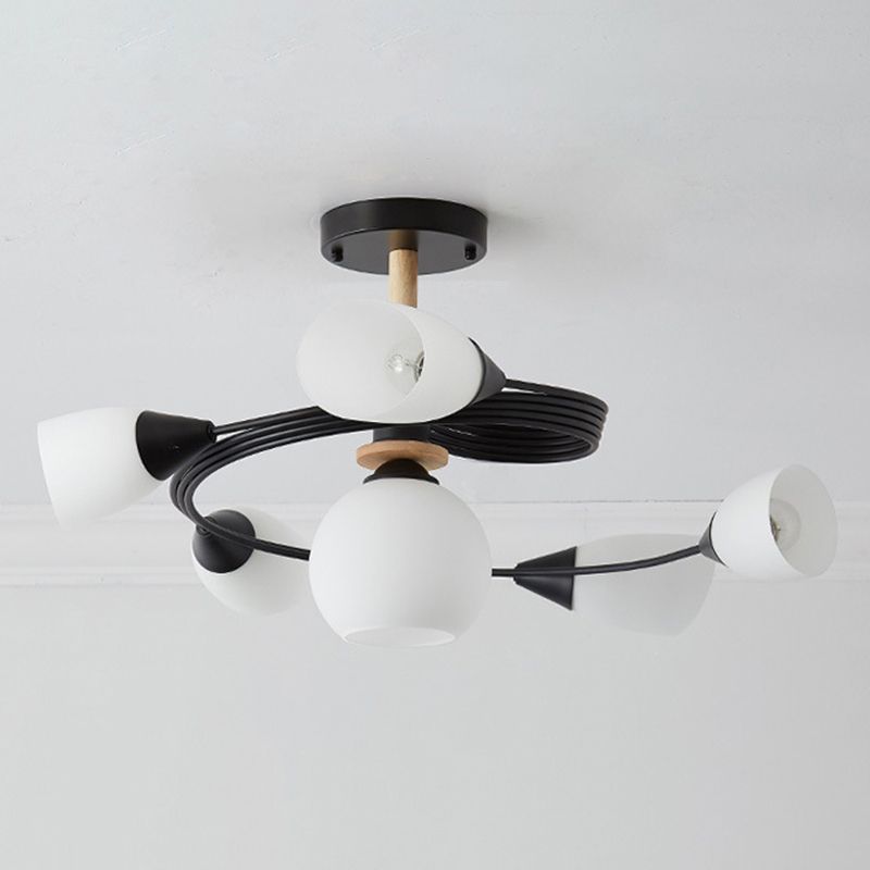 Glasgeometrische Form spüle Deckenleuchte modern