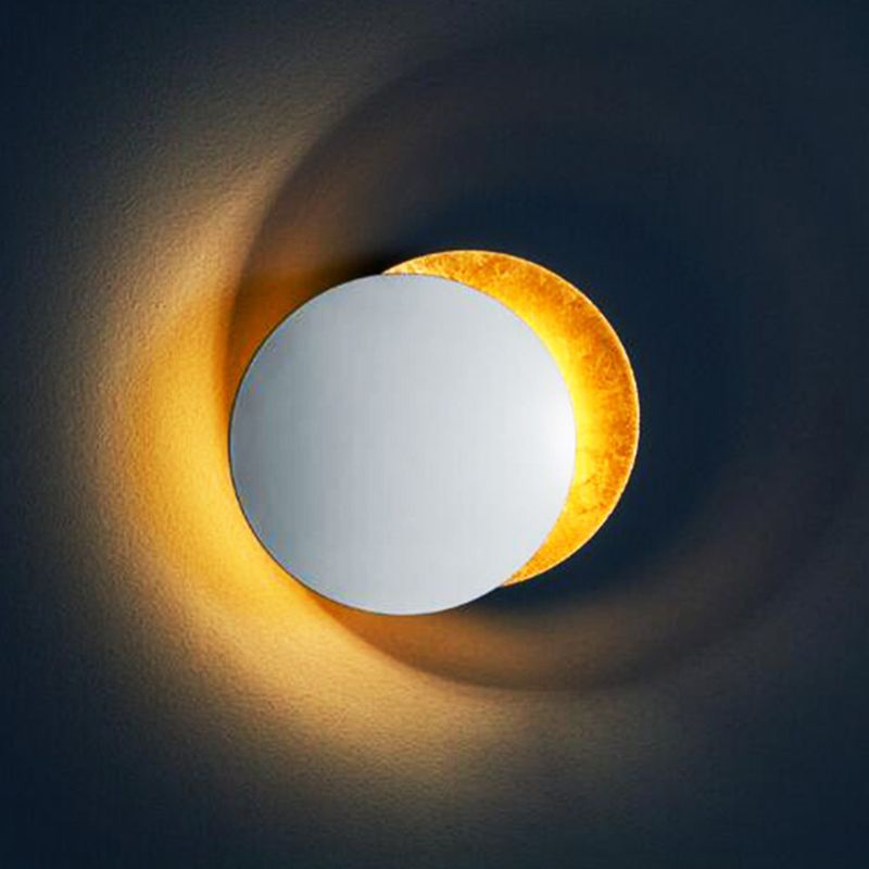 Lampada di scarico rotondo rotabile a filo a filo a filo con appunti di scarico per camera da letto