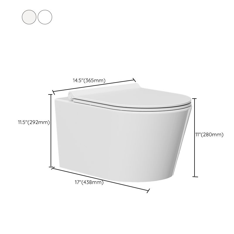 Contemporary One Piece Flush Toilet Wall Mount Urine Toilet for Bathroom