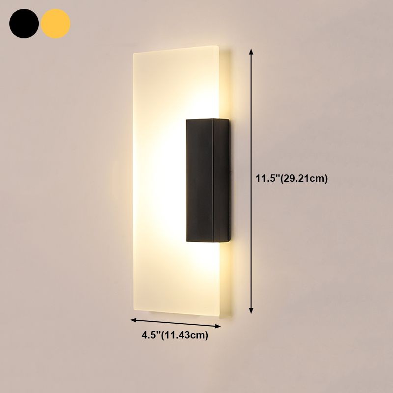 Geometry Shape Metal Wall Light Modern Style 1 Light Wall Mount Lamp
