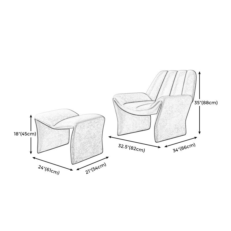 32.28"L x 33.86"W x 34.65"H Contemporary Sewn Pillow Back Parsons Chair