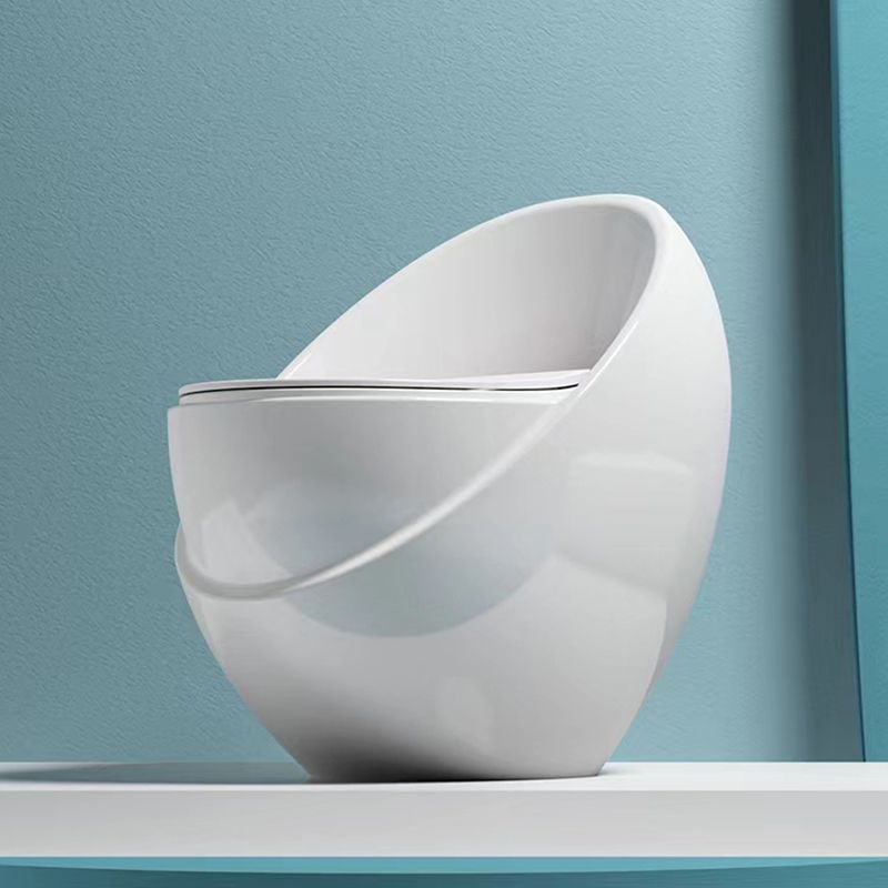 Contemporary Siphon Jet Toilet Bowl Floor Mounted Urine Toilet for Washroom