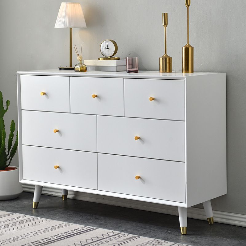 Wooden Storage Chest Dresser Contemporary Glam Chest with Drawers