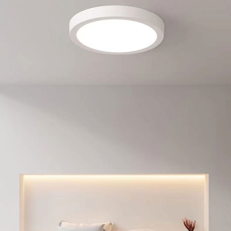 Luminaires encastrés en aluminium de style moderne de luminaire de plafond de bâti de cercle blanc