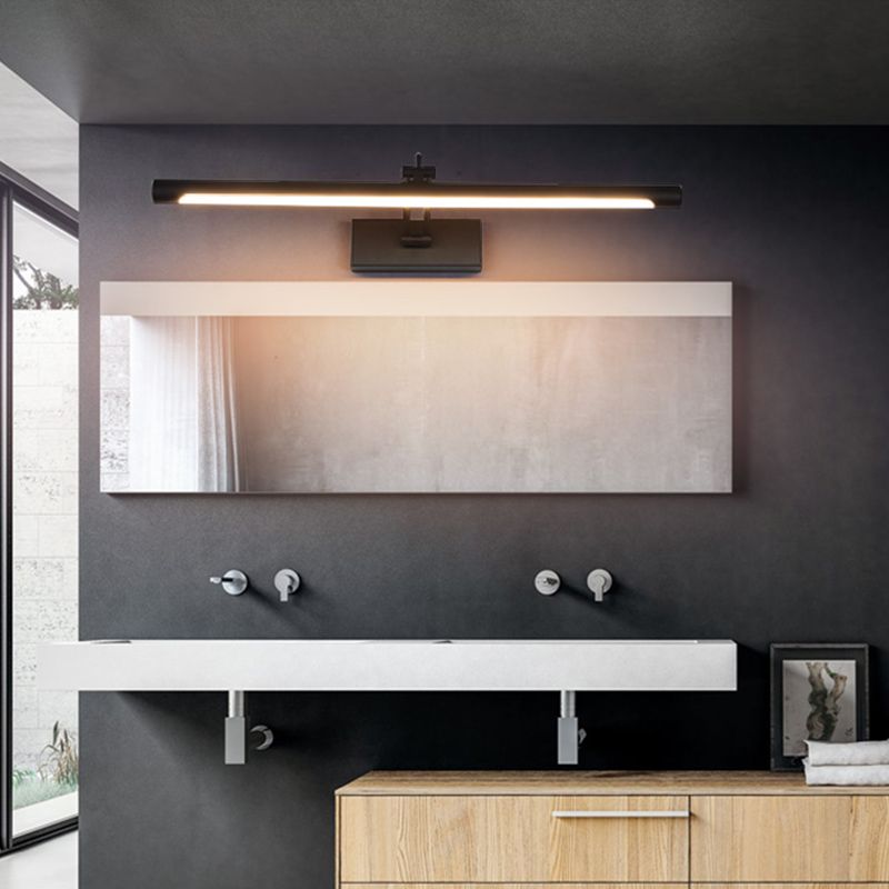 1 Light Strip Wall Sconce Modern Style Metal Wall Lighting for Bathroom