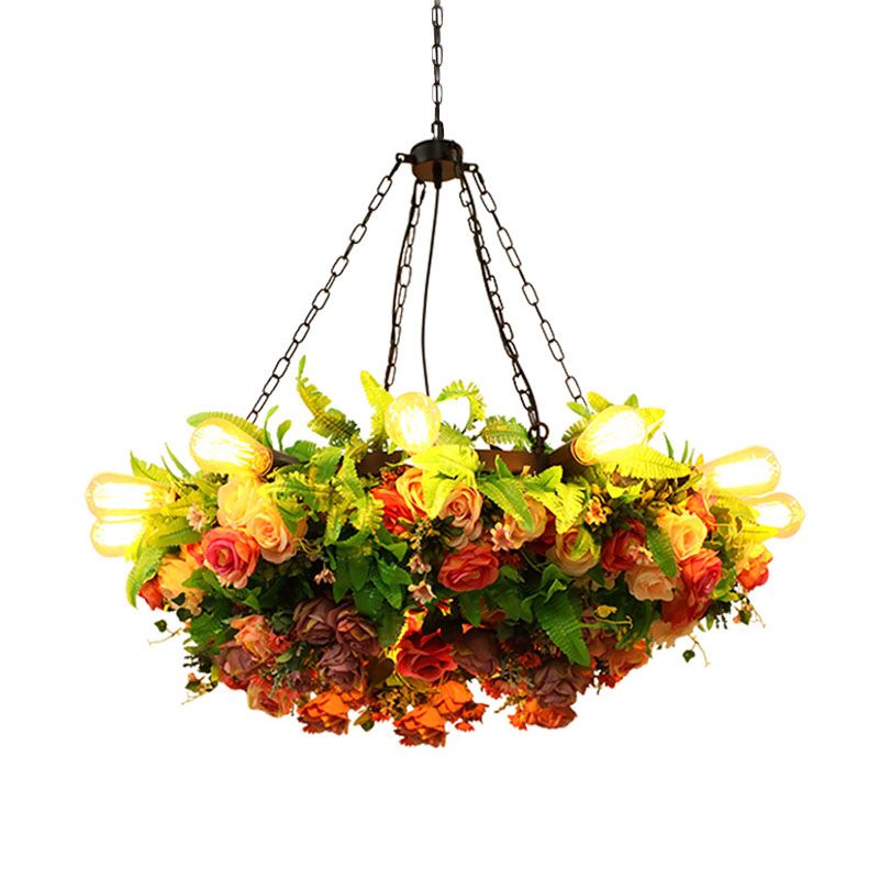 Bulbe de lustre rose en métal