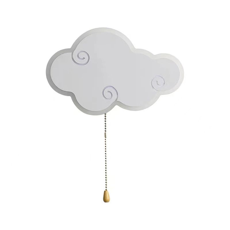 Modern Style Cloud Shape Wall Sconce Metal 1 Light Wall Lighting for Children's Room