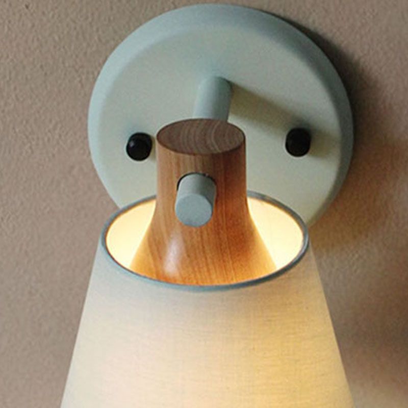 Modern Style Wall Mounted Light Fixture Cylinder Metal 1 Head Sconce Lighting