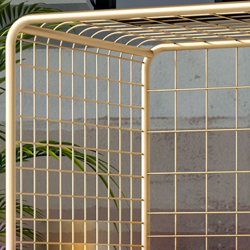 Modern Style Bookshelf Standard Vertical Closed Back Metal Bookcase