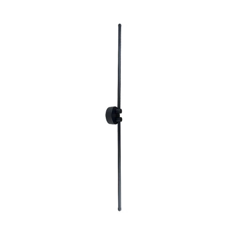 Linear Wall Lighting Industrial Metal Rotatable Wall Sconces in Black