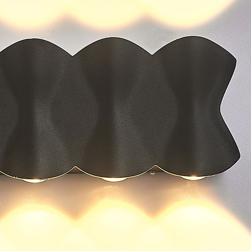 Golven multi lights wand gemonteerd licht aluminium moderne stijl led wand sconce