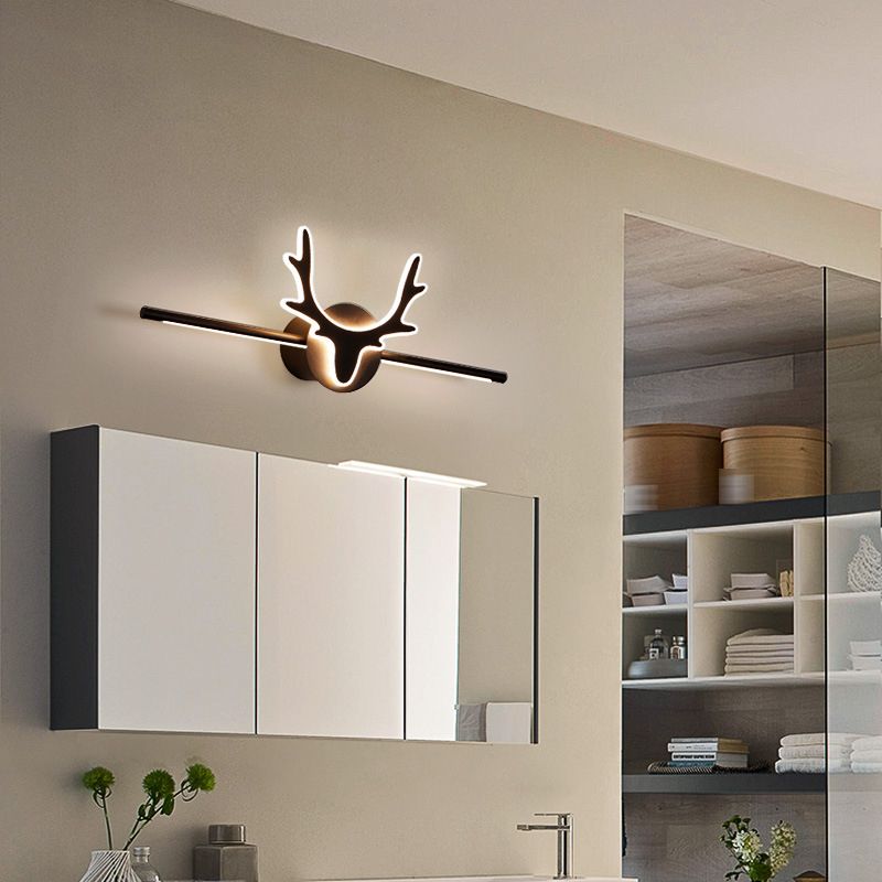 Antlers LED Mirror Front Light Modern Simple Vanity Light with Acrylic Shade for Bathroom