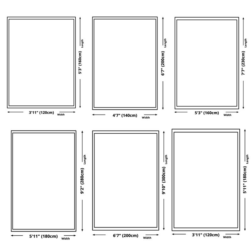 Multi-Color Modern Area Rug Abstract Art Carpet Polypropylene Washable Carpet for Home Decoration