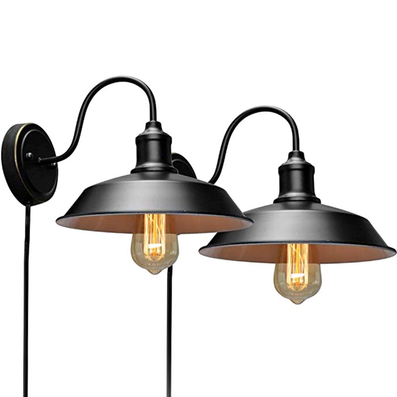 Retro Industrial Style Wandleuchte Beleuchtungskörper Metallische Wandleuchten für Bett