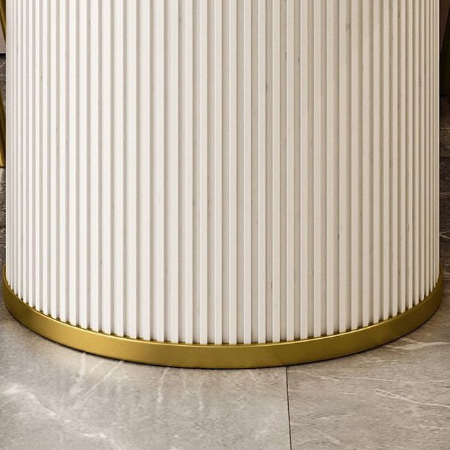 Luxury Sintered Stone Kitchen Table Double Pedestal Dining Table