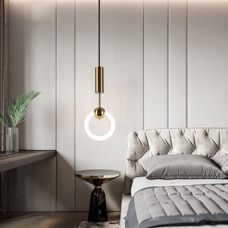LED contemporain Light Light Simple Linear Pending Lighting Fixtures pour chambre à coucher
