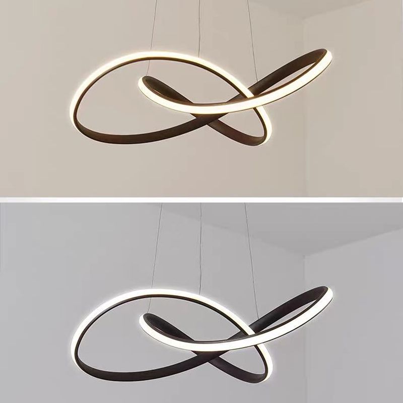 Lampada a sospensione a sospensione contemporanea a pendente a sospensione Twist per ristorante