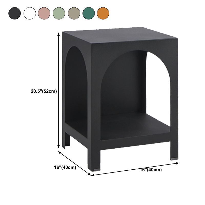 Modern Metal Bookcase Open Storage Shelves Included Etagere Bookshelf